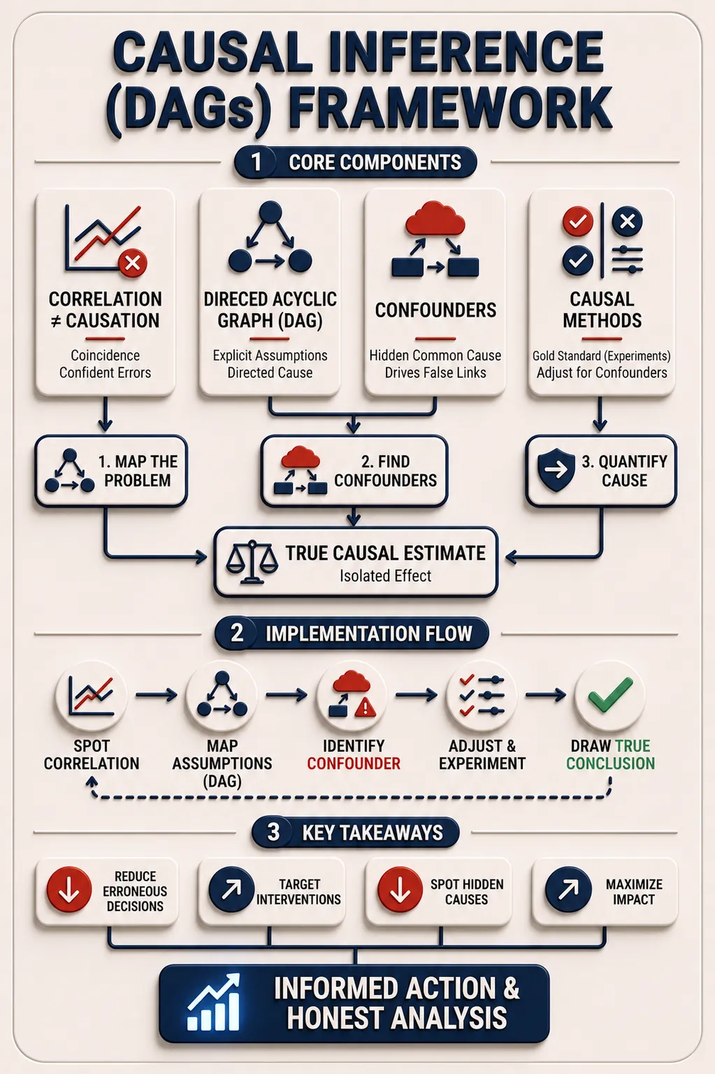 Causal Inference (DAGs) Summary