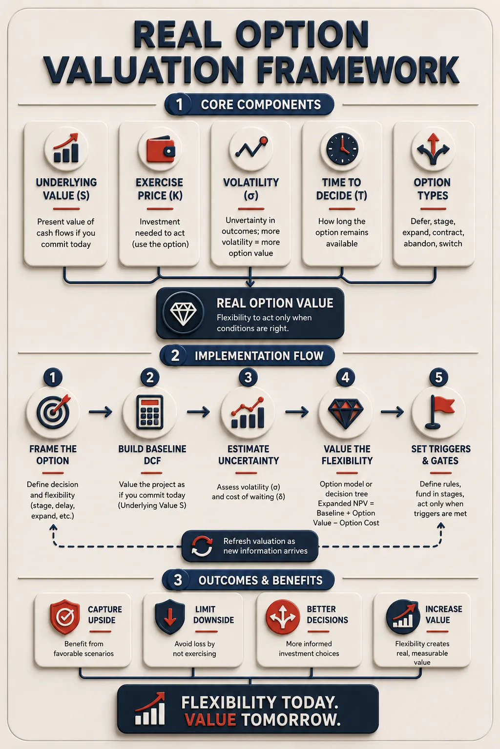 Real Option Valuation Summary