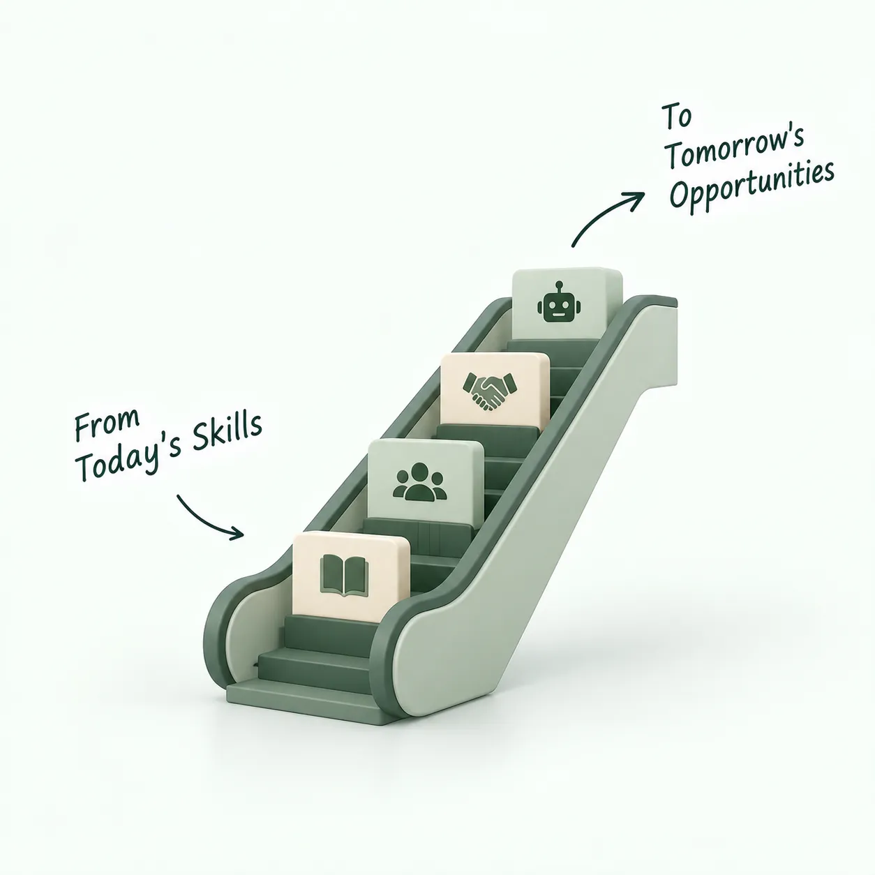 The Reskilling Escalator